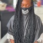 Men/women Box Braids style wash included