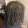 2 Strand Twists (Ear to Shoulder length)