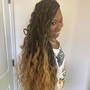 Human hair extension locs