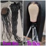 Medium Knotless Braids