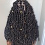 Full Goddess look (Boho braids ) W/Human Curls included