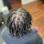 Loc Re-twist w/ plaits or braids