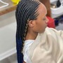 Med knotless braids