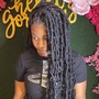 Deposit for Knotless Braids w/hair provided by salon