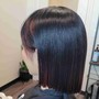 Natural Hair Cut and Color (Short Hair)