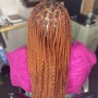 4 staight back feed in braids