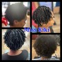 Loc Re-twist (Top of Head) w/ 2STRANDS (ABOVE THE EAR)