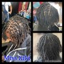 Loc Re-Twist (Top of Head) w/ 2Strands (ABOVE THE NECK)