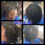 Loc Re-twist (Top of Head) w/ 2STRANDS (ABOVE THE EAR)