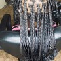 Medium knotless braids