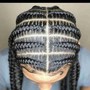 Medium Feed in cornrows