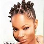 Double Strand Twist w/ Cornrows