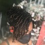 Short large knotless braids