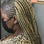 Flat Twists with hair added