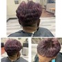 Bob length Short Quick Weave w/ Hair