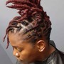 Half Head Starter Locs