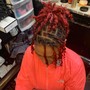 Loc retwist and Dyed