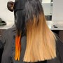 Lighten (Bleach) and tone with Silk Press