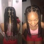 Large knotless Braids (up to waist length)