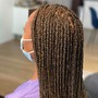 Faux locs retouch