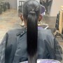 Half feed-in /half knotless Braids