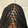 Hybrid knotless Braids (best of both worlds)