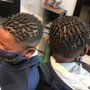 Kids Cornrows on top w/ shaved sides