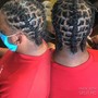 Adult Cornrows shaved sides