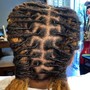 Individual Braids (half head-top only)