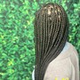 Small straight back Feed in Braids