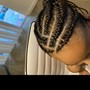 Straight Back Cornrows