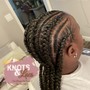 5 w/4 Small - 6 Stitch Braids (Waist Length, 52")