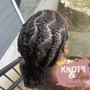 Natural Two Strand Twists/ Plaits/ Starter Locs (Smedium)