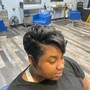 ( Pixie ) Haircut, Relaxer, Conditioner & Style