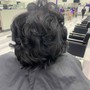 Bob length Short Quick Weave w/ Hair