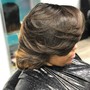 Women's full cut on natural hair