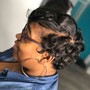 Women's full cut on natural hair