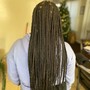 2 strand Y twist shoulder length