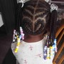 Cornrow Design on Natural Hair