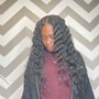 Medium knotless braids