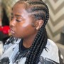 Medium knotless braids