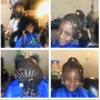 Kiddie Knotless Braids Medium 12 years and under