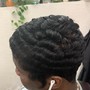 Wash&go / finger style / 2 strand twist