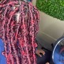 Locs  with weave