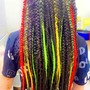 Half and half braids