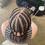 Straight Back Cornrows