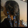 Medium Box Braids - Natural w/ shampoo+blowdry