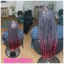 SMedium Knotless Bohemian Braids