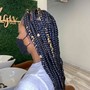 Mediums knotless or regular Box Braids