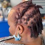 Individual Braids (half head-top only)